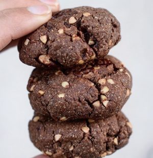 cookies au chocolat vegan.